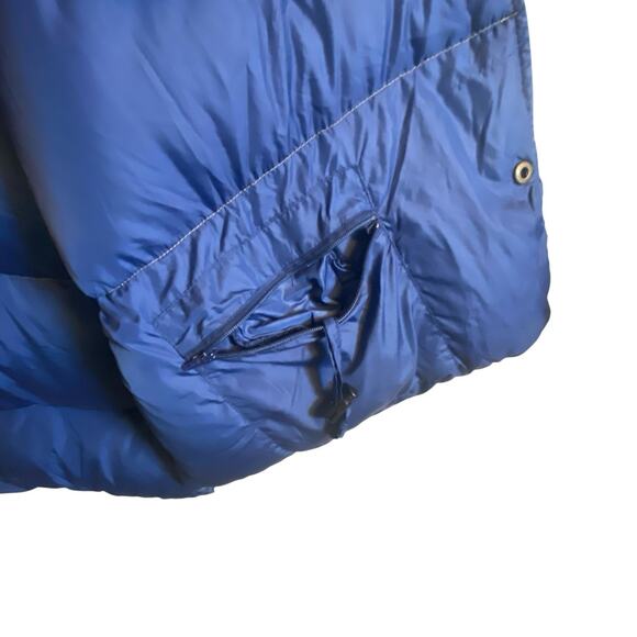 Vintage LL Bean Gold Tan Puffer Vest Snap Goose Down Men XXL Packable Gorpcore - Picture 15 of 16